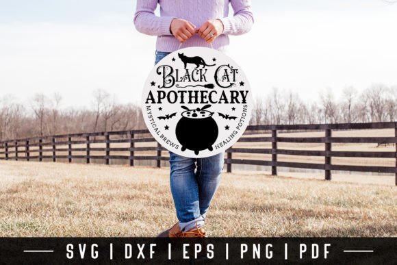Black Cat Apothecary SVG Halloween Design Review