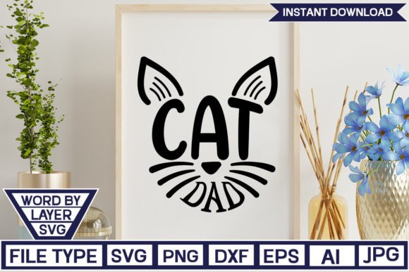 Cat Dad SVG Cut File Review