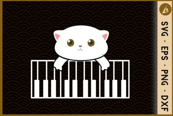Cat Piano SVG Review for Embroidery Projects