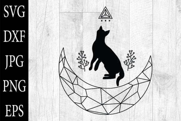 Celestial Cat Silhouettes SVG EPS PNG Review