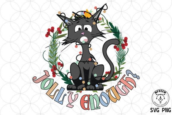 Jolly Enough Black Cat Christmas SVG Review