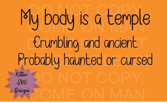 My Body is a Temple Embroidery Review